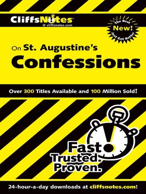 cover image of CliffsNotes&#174; St. Augustine's Confessions